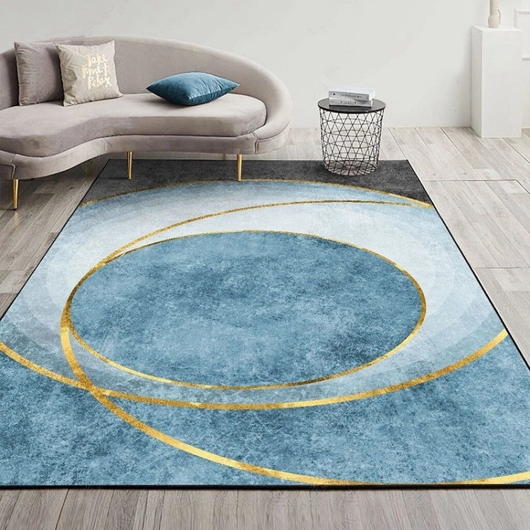 Tapis de salon géométrique abstrait moderne, coussin de table basse, 140x200cm