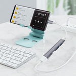 Station d'accueil mini multifonction 4 en 1, spécifications : Type-C/USB-C 3.0 (argent), Type-C/USB-C 3.0 (argent), Type-C/USB-C 3.0 (gris), Type-C/USB-C 3.0 (rose), USB 3.0 (argent), USB 3.0 (gris), USB 3.0 (rose)