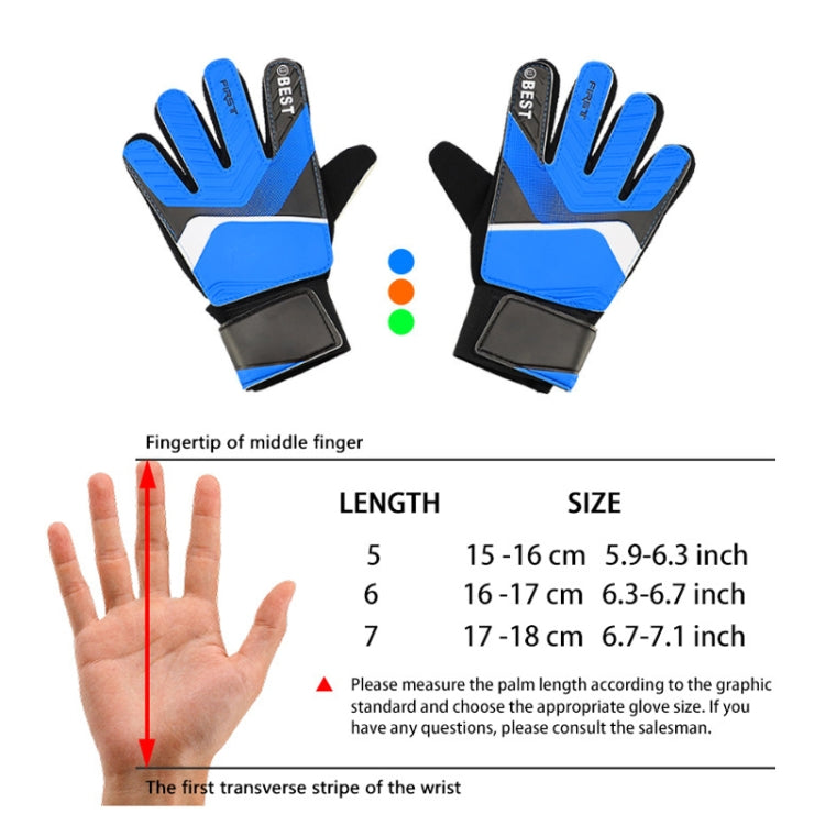Gants de football pour enfants en latex, anti-choc, tailles 5, 6, 7