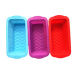 Moule à cake long en silicone pour toasts de pizza, long (violet), long (rouge), long (bleu)