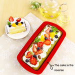 Moule à cake long en silicone pour toasts de pizza, long (violet), long (rouge), long (bleu)