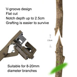 Ciseaux de greffage pour arbres fruitiers branche épaisse machine de greffage pour semis, argent