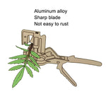 Ciseaux de greffage pour arbres fruitiers branche épaisse machine de greffage pour semis, argent
