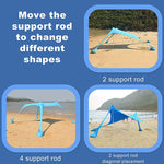 Tente de Camping Lycra de Plage Extérieure Baldaquin Abri Solaire Tente de Pêche, Taille :, 210x160x150cm, 210x200x150cm, 300x300x200cm