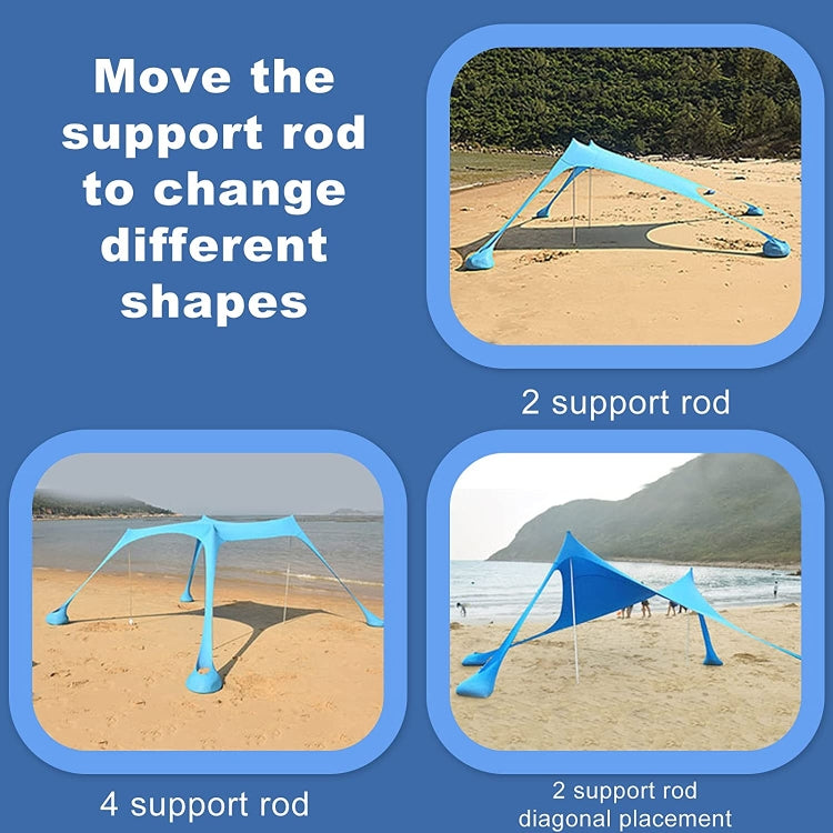 Tente de Camping Lycra de Plage Extérieure Baldaquin Abri Solaire Tente de Pêche, Taille :, 210x160x150cm, 210x200x150cm, 300x300x200cm