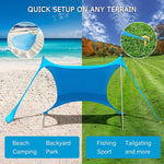 Tente de Camping Lycra de Plage Extérieure Baldaquin Abri Solaire Tente de Pêche, Taille :, 210x160x150cm, 210x200x150cm, 300x300x200cm