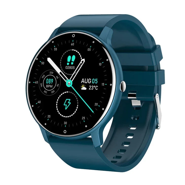 Montre connectée podomètre avec moniteur de fréquence cardiaque ZL02, bracelet en silicone (bleu), bracelet en silicone (noir), bracelet en silicone (rose), bracelet en silicone (jaune)