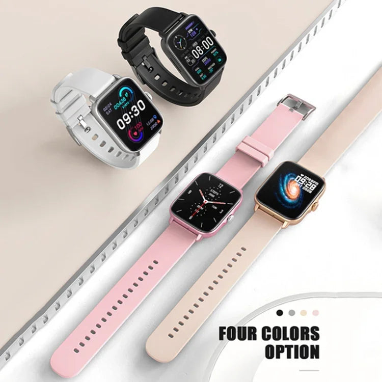 LOANIY Y22 Heart Rate Monitoring Smart Bluetooth Watch, Pink, Black, Gold, Silver Gray