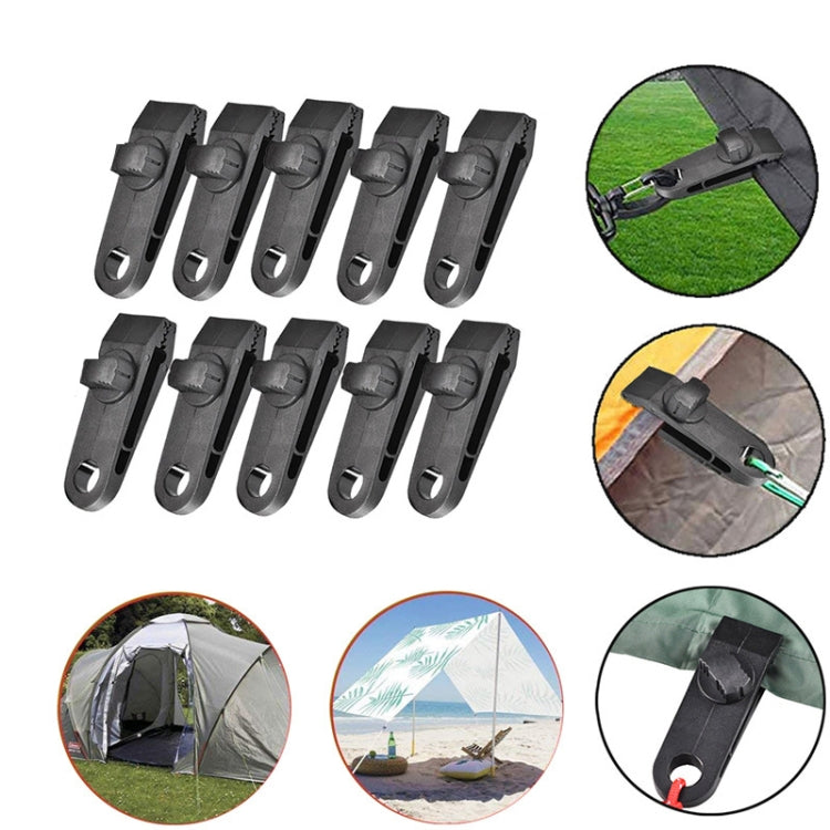 Ensemble de fixation rapide pour corde de tente coupe-vent de camping en plein air, 10 clips + 10 cordes, 10 clips + 10 cordes noires, 10 clips + 10 cordes noires + 10 boucles argentées, 10 clips + 10 cordes élastiques + 10 boucles noires