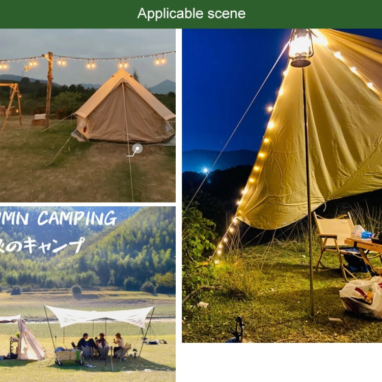 Ensemble de fixation rapide pour corde de tente coupe-vent de camping en plein air, 10 clips + 10 cordes, 10 clips + 10 cordes noires, 10 clips + 10 cordes noires + 10 boucles argentées, 10 clips + 10 cordes élastiques + 10 boucles noires