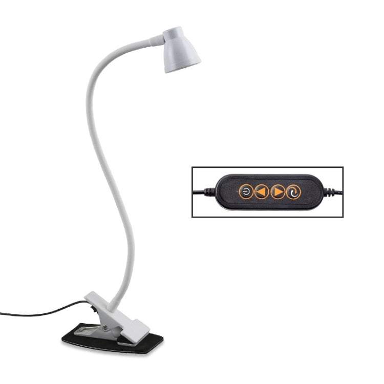 668A001 Lampe de bureau USB à flexible rotatif à 360 degrés, spécifications : intensité variable blanche en continu, intensité variable noire en continu, intensité variable blanche à deux vitesses, intensité variable noire à deux vitesses