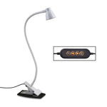 668A001 Lampe de bureau USB à flexible rotatif à 360 degrés, spécifications : intensité variable blanche en continu, intensité variable noire en continu, intensité variable blanche à deux vitesses, intensité variable noire à deux vitesses