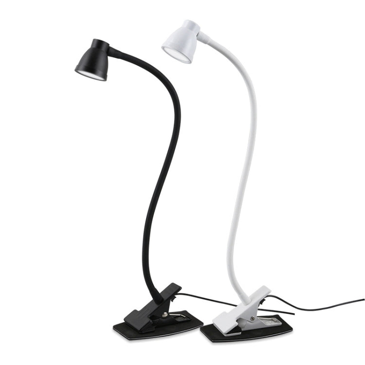 668A001 Lampe de bureau USB à flexible rotatif à 360 degrés, spécifications : intensité variable blanche en continu, intensité variable noire en continu, intensité variable blanche à deux vitesses, intensité variable noire à deux vitesses