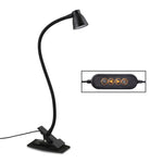 668A001 Lampe de bureau USB à flexible rotatif à 360 degrés, spécifications : intensité variable blanche en continu, intensité variable noire en continu, intensité variable blanche à deux vitesses, intensité variable noire à deux vitesses