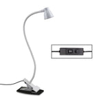 668A001 Lampe de bureau USB à flexible rotatif à 360 degrés, spécifications : intensité variable blanche en continu, intensité variable noire en continu, intensité variable blanche à deux vitesses, intensité variable noire à deux vitesses