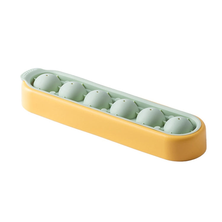 Moule en silicone de rangement pour glaçons fait maison, congélation rapide, jaune vert, gris jaune