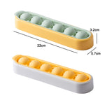 Moule en silicone de rangement pour glaçons fait maison, congélation rapide, jaune vert, gris jaune