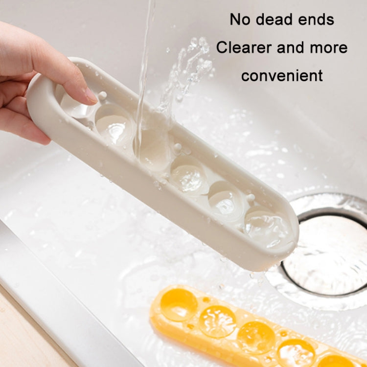 Moule en silicone de rangement pour glaçons fait maison, congélation rapide, jaune vert, gris jaune