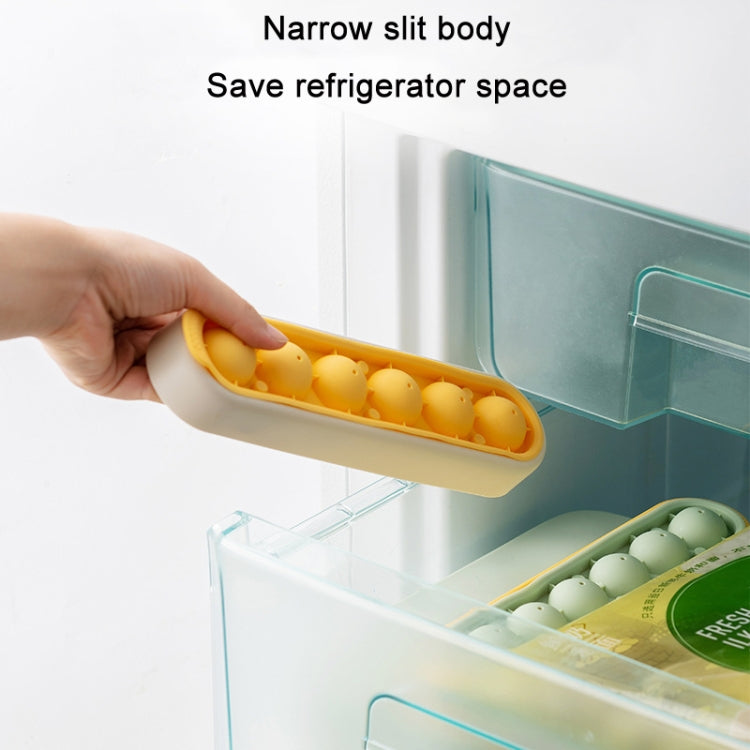 Moule en silicone de rangement pour glaçons fait maison, congélation rapide, jaune vert, gris jaune