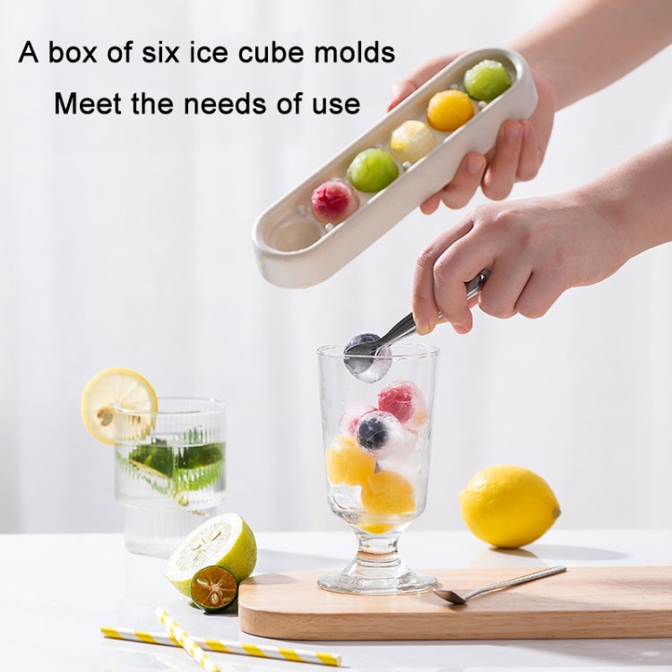 Moule en silicone de rangement pour glaçons fait maison, congélation rapide, jaune vert, gris jaune