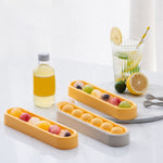 Moule en silicone de rangement pour glaçons fait maison, congélation rapide, jaune vert, gris jaune