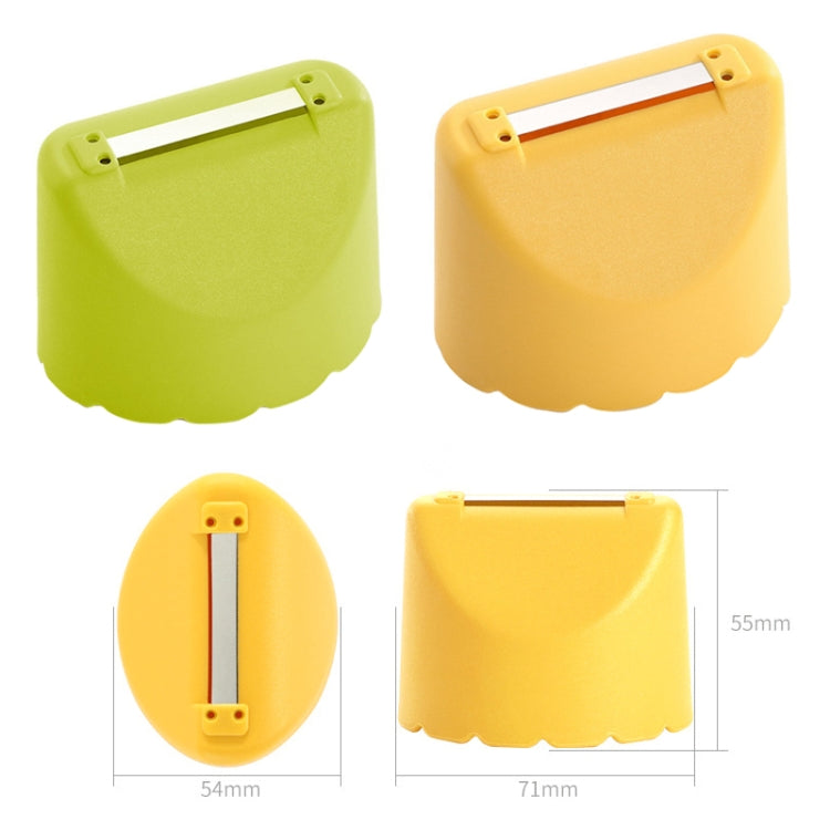 Éplucheur de fruits domestique en acier inoxydable résistant aux éclaboussures pour la cuisine, 5 pièces jaune citron, 5 pièces vert pomme