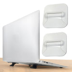 Support pliable pour ordinateur portable en ABS, ABS blanc, ABS noir