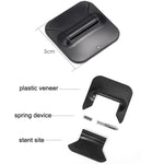 Support pliable pour ordinateur portable en ABS, ABS blanc, ABS noir