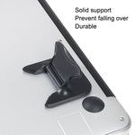 Support pliable pour ordinateur portable en ABS, ABS blanc, ABS noir