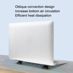 Support pliable pour ordinateur portable en ABS, ABS blanc, ABS noir