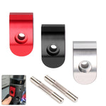 Crochet pliant en acier allié haute densité pour trottinette électrique Xiaomi M365 / Pro, Style : Noir +1 cheville, Rouge +1 cheville, Argent +1 cheville, Noir +2 chevilles, Rouge +2 chevilles, Argent +2 chevilles
