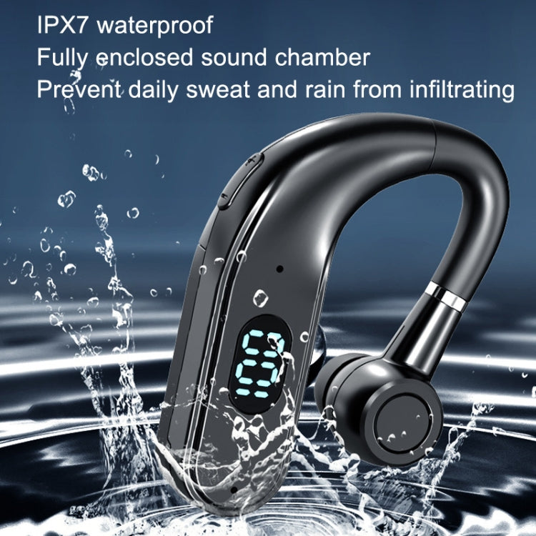 Casque Bluetooth tour d'oreille professionnel avec affichage numérique LED, pour le sport et la conduite, X5 Standard