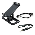 Support de télécommande pour drone avec clip de fixation étendu pour tablette, avec cordon et câble 8 broches, avec cordon et câble USB-C, avec cordon et câble micro-USB, avec cordon, support seul