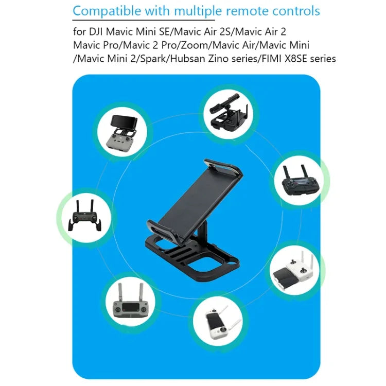Support de télécommande pour drone avec clip de fixation étendu pour tablette, avec cordon et câble 8 broches, avec cordon et câble USB-C, avec cordon et câble micro-USB, avec cordon, support seul