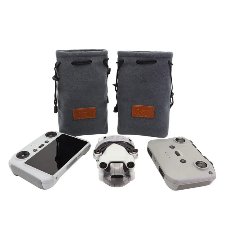 Sac de rangement CQT en flanelle épaisse pour DJI Mini 3 Pro. Spécifications : 1 sac, 2 sacs, 2 sacs + attache pour pagaie.