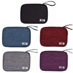 Sac de rangement portable pour câble de données avec sangle, Rouge, Violet, Gris, Bleu marine, Noir
