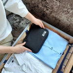 Sac de rangement portable pour câble de données avec sangle, Rouge, Violet, Gris, Bleu marine, Noir
