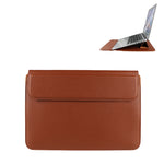 Sacoche doublure en cuir PU avec fonction support, 13,3 pouces, 14,1-15,4 pouces