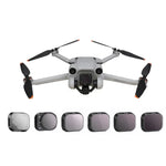 RCSTQ Accessoires de filtre réglables en alliage d'aluminium pour DJI Mini 3 Pro, Style : UV+CPL+ND8+ND16+ND32+ND64 6 en 1, CPL, ND8, ND16, ND32, ND64, kit 4 en 1, kit 6 en 1