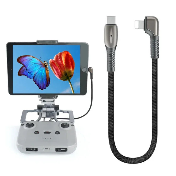 Câble de données avec boîtier en alliage d'aluminium pour DJI Mavic 3 / Mini 3 Pro / Air 2S / Mini 2, style : 8 broches, Type-C