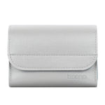 Baona BN-Q009 Petite Pochette de Rangement en Cuir pour Souris et Chargeur, Bleu profond+Jaune, Gris vert+Vert clair, Argent+Bleu
