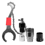 Ensemble d'outils de maintenance pour vélo, outil + 20 dents + 35 grammes, outil + 20 dents + 35 grammes + intercepteur, outil + intercepteur + 35 grammes + manchon d'axe médian, intercepteur + 20 dents + 35 grammes, outil + 20 dents + 35 grammes + clé