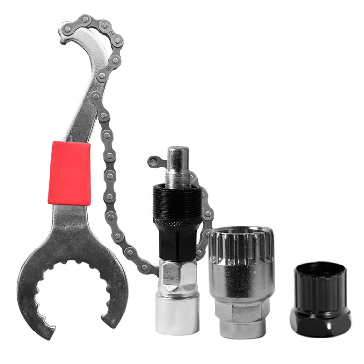 Ensemble d'outils de maintenance pour vélo, outil + 20 dents + 35 grammes, outil + 20 dents + 35 grammes + intercepteur, outil + intercepteur + 35 grammes + manchon d'axe médian, intercepteur + 20 dents + 35 grammes, outil + 20 dents + 35 grammes + clé