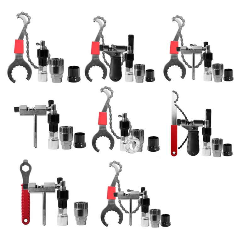 Ensemble d'outils de maintenance pour vélo, outil + 20 dents + 35 grammes, outil + 20 dents + 35 grammes + intercepteur, outil + intercepteur + 35 grammes + manchon d'axe médian, intercepteur + 20 dents + 35 grammes, outil + 20 dents + 35 grammes + clé