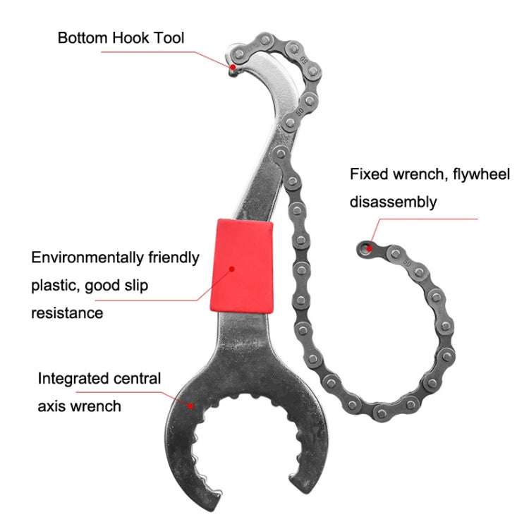 Ensemble d'outils de maintenance pour vélo, outil + 20 dents + 35 grammes, outil + 20 dents + 35 grammes + intercepteur, outil + intercepteur + 35 grammes + manchon d'axe médian, intercepteur + 20 dents + 35 grammes, outil + 20 dents + 35 grammes + clé