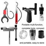 Ensemble d'outils de maintenance pour vélo, outil + 20 dents + 35 grammes, outil + 20 dents + 35 grammes + intercepteur, outil + intercepteur + 35 grammes + manchon d'axe médian, intercepteur + 20 dents + 35 grammes, outil + 20 dents + 35 grammes + clé