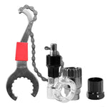 Ensemble d'outils de maintenance pour vélo, outil + 20 dents + 35 grammes, outil + 20 dents + 35 grammes + intercepteur, outil + intercepteur + 35 grammes + manchon d'axe médian, intercepteur + 20 dents + 35 grammes, outil + 20 dents + 35 grammes + clé