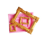 Moule en silicone liquide pour fondants Cadre photo vintage, Cadre photo vintage