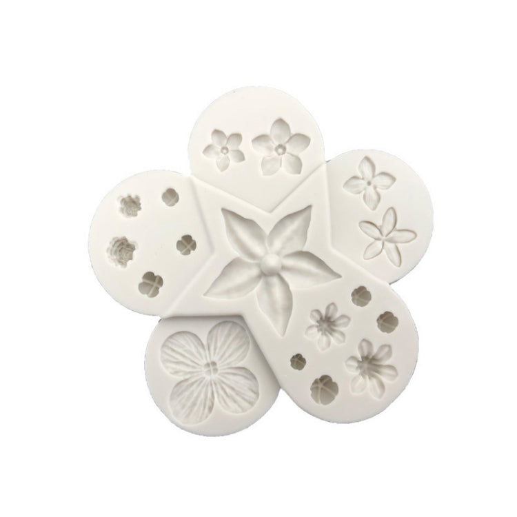 Moule en silicone motif fleurs et feuilles pour la décoration de gâteaux en pâte à sucre, Outil de modelage DIY