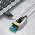 Convertisseur industriel USB vers RS485/422 DTECH DT-5119 0,5 m Adaptateur de communication série, DT-5119 0,5 m